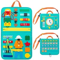 Kidsly Montessori Småbarn Upptagen Styrelse Utbildningsaktivitet för grundläggande klänning motoriska färdigheter Baby lärande leksaker för resor