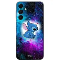 MANIACASE Skal för Samsung Galaxy A15 Stitch ohana färgglatt rymd svart