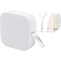Honor Electronics Q30 Etikettmaskin Mini Ficka Termisk Etikettskrivare Allt i Ett BT Anslutning Självhäftande Tag DIY with 3pcs label rolls vit