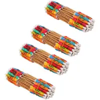 GoolRC 200 st Cocktailparaplyer Flerfärgade Utsökt Mönster Säkert Papper Bambu Dryckesparaplyer för Bar