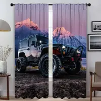 Household supplies MH Gardiner för vardagsrum Gardiner J-Jeeps Halloweendekoration Heminredning Gardiner 2 stycken Tyll för sovrumsavdelning Skärmar W50xH70cmx2pcs-CL