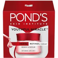 Pond's Youthful Miracle Dagkräm 35g Med Hexyl Retinol Complex SPF 15 PA++ För Strålande Fast Hud, Anti-Aging Återfuktare För Daglig Användning