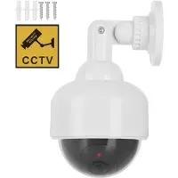 Honor Electronics Falsk kamera Vattentät Realistisk Dummy Övervakningskamera Säkerhetskamera med Blinkande Rött LED-Ljus