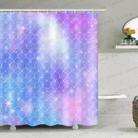 Shower curtain Home Decor Modernt duschdraperi Mode Glänsande Duschdraperier Polyestertyg Vattentäta Badkarsgardiner Badrum Skiljegardin 12 krok 180x180cm