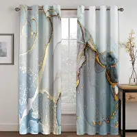 Yiran Furniture 2 paneler Marmorgardiner Rosa Guld Grå Gardiner för Lyxigt Sovrum Vardagsrum Kök Fönsterblinds Draperi cortina Stångficka 2x70W185H(CM)&rod pocket