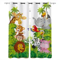 Household supplies MH Söta Tecknade Dinosauriegardiner För Fönsterbehandling Draperier Fönstergardiner För Vardagsrum Sovrum Persienner Barnrum Heminredning W60H60(CM)x2PCS&Grommet Top