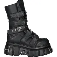 New rock Goth plattform läderstövlar-M-MET422-S1