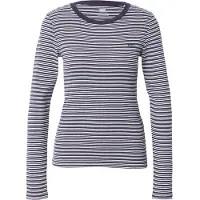 Levi's T-shirt 'Essential Housemark Long Sleeve Tee' marinblå / vit