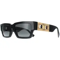 Versace Rectangle Unisex Svart Mörkgrå VE4459