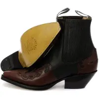 Grinders Unisex läder svarta westernstövlar - Arizona Lo