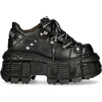 New rock Unisex plattform punk metallstövlar - M-TANK120N