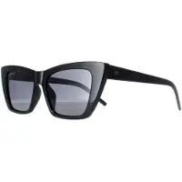 Montana Cat Eye Dam Shiny Black Smoke Polarized MP64