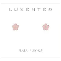 Luxenter 925 Sterling Silver rodiumpläterade örhängen - Blomma