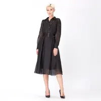 Smart & Joy Utsvängd kjol i organza och satin