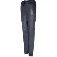 Infinity Leather Dam Svart Läder Nappa Byxor Joggers