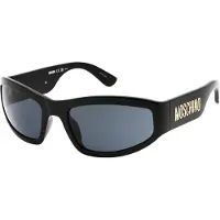 Moschino Grey Lens Bold Logo Svarta Solglasögon