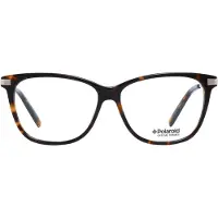 Polaroid Square Womens mörka havannaglasögon
