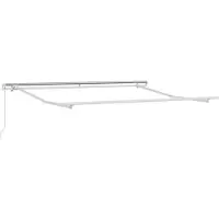 vidaXL Utfällbar markis Randig Orange och Brunt 300 x 250 cm