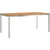 vidaXL Trädgårdsmöbelset 5 pcs Brun Massivt Akaciaträ
