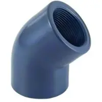 Cepex 22591 45º Pvc Ø90-böj Bsp-hon Gänga