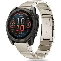 Tech-Protect SteelBand Armband till Garmin Fenix 5 / 6 / 6 PRO / 7 / 8 (47 MM) / E - Titan