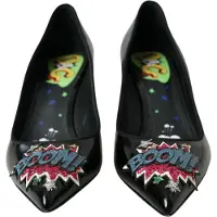Dolce&Gabbana Lackläderpumps med dekorerade klackar