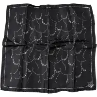 Dolce&Gabbana Silkesscarf med blommönster av girlang