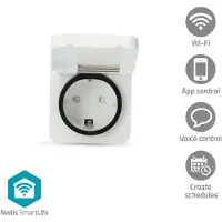 Nedis SmartLife smartkontakt | IP44 | effektmätare | 3680 W | EU-kontakt
