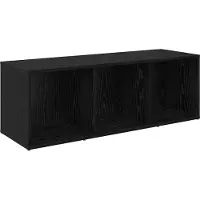 vidaXL TV-bänkset 2 pcs Svart Ek 107 x 35 x 37 cm Konstruerat trä
