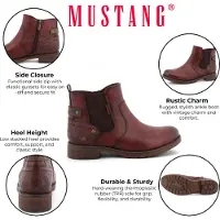 Mustang Stövlett 'Elfi' bordeaux