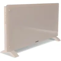 Vonroc Lyxig elvärmare – Konvektor med glaspanel – 2500W – Beige | WIFI