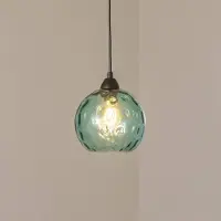 Opviq Glas pendellampa Benek , dimbar, Blå, Vardagsrum / matsal, Glas, Ungt boande, Pendellampa