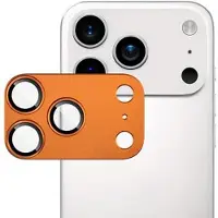 IMAK iPhone 17 Pro Max kameraskydd i metall och härdat glas för kameralinsen - Orange