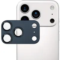 IMAK iPhone 17 Pro Max kameraskydd i metall och härdat glas för kameralinsen - Blå