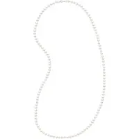 ATELIERS SAINT GERMAIN Halsband- Långt halsband Äkta odlade sötvattenspärlor Semi Round 6-7 mm