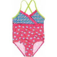 Playshoes Baddräkt blå / neongrön / rosa / vit