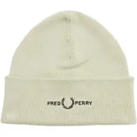 Fred perry Graphic Logo Light Oyster Cream Beanie