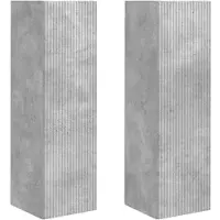 vidaXL TV Vägghylla 2 pcs Betong 30 x 31 x 100 cm Konstruerat trä