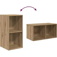 vidaXL TV-bänkset 4 pcs Artisan Ek 37 x 37 x 72 cm Konstruerat trä