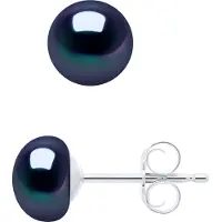 ATELIERS SAINT GERMAIN Örhängen av silver 925 och äkta odlade sötvattenspärlor Knapp 6-7 mm