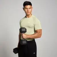 Myprotein MP Men's Tempo Pillar Graphic Seamless Top – Warm Sage - XL