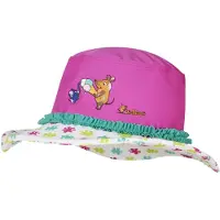 Playshoes Hatt 'Die Maus' karamell / petrol / neonrosa / vit