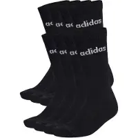 Adidas Sportsockor 'LINEAR CUSHIONED CREW SOCK 10 PAIR PACK' svart