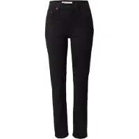 Levi's för kvinnor. 18883-0321 Rak jeans med hög midja 724 svart (30/30), Casual, Bomull, Denim
