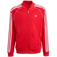 Adidas Sweatjacka 'SST Track' knallröd / vit