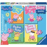 Ravensburger Pussel - My First - 4 olika - Greta Gris - - One Size - Pussel
