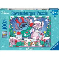 Ravensburger Pussel - 100 Delar - Disney Stitch Jul - - One Size - Pussel