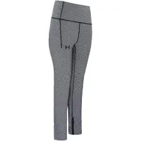 Under Armour HeatGear Stretch Midja Grå Dam Geo Ankel Leggings 1371114 001