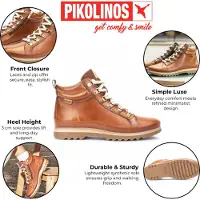 Pikolinos Damskor i Brandy Brown Läder - Vigo