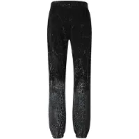 AMIRI Cracked Dye Logo Black Sweat Pants